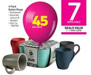 4 Pack Bullet Mugs
