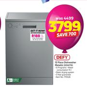 Defy 12 Place Dishwasher Metallic DDW176