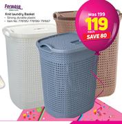 Formosa Knit Laundry Basket-Each