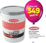 Plascon 20Ltr True Colour Fresh White