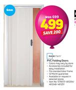 Special Mainstays PVC Folding Doors — www.guzzle.co.za