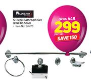 Wildberry 5 Piece Bathroom Set ZINC BS 5040-Per Set