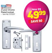 Fort Knox 3 Lever Chrome Plated Lockset