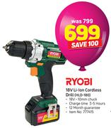Ryobi 18V Li-Ion Cordless Drill HLD-180