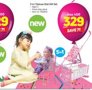 Deluxe 5 In 1 Doll Gift Set-Each