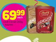 Lindt Cornet Assorted-200g Each