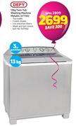 Defy 13Kg Twin-Tub Washing Machine Metallic DTT165