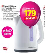 Russell Hobbs 360 Plastic Cordless Kettle RHPK-02