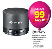 2Amplify Mini Bluetooth Speaker Bongo AMP-3100-BK