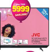 0 JVC 55" UHD Smart LED TV With Built-In Soundbar LT-55N875