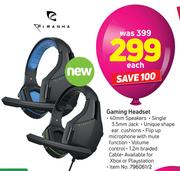 Piranha Gaming Headset-Each