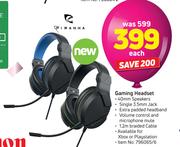Piranha Gaming Headset-Each
