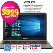 Asus X540 Celeron Notebook