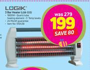 Logik 3 Bar Heater LGB-333