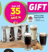 Always Home 3 Piece Coffee Glass Mug Set-Per Set