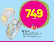 9ct Rings-Each