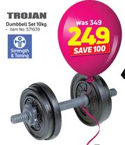Trojan 10kg dumbbell set price deals