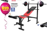 Trojan Strength Bench & Weight Combo Set