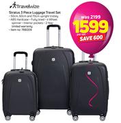 Travel Wize Stratus 3 Piece Luggage Travel Set