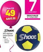 Shoot PVC Stitched Colour Soccer Ball Size 5