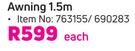 Home Quip Awning 1.5m