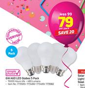 Simple Choice 6W A60 LED Globes 5 Pack-Per Pack
