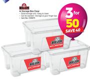 Big Jim 4Ltr Storage Box Clear-For 3