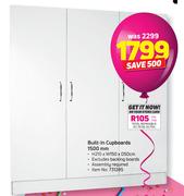 Built In Cupboards 1500mm-H210 x W150 x D50cm