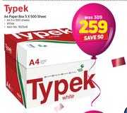 Typek A4 Paper Box 5 x 500 Sheet