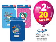 Scripto Fashion A4 Pre Cut Book Covers Assorted Design-For 2