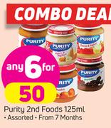 Purity 2nd Foods Assorted-6 x 125ml