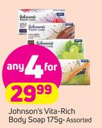 Johnsons Vita Rich Body Soap Assorted-4 x 175g