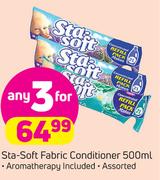 Sta Soft Fabric Conditioner Assorted-3 x 500ml