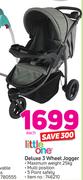 Little One Deluxe 3 Wheel Jogger-Each