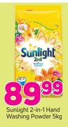 Sulnlight 2 In 1 Hand Washing Powder-5Kg 