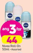 Nivea Roll On Assorted-3 x 50ml