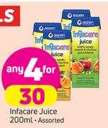 Infacare Juice Assorted-4 x 200ml