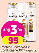 Pantene Shampoo Or Conditioner Assorted-3 x 400ml