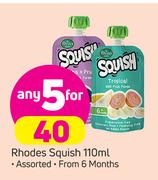 Rhodes Squish Assorted-5 x 110ml