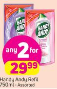 Handy Andy Refill Assorted-2 x 750ml