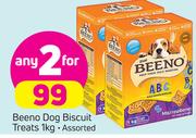 Beeno Dog Biscuit Treats Assorted-2 x 1Kg