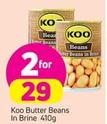 Koo Butter Beans In Brine-2 x 410g