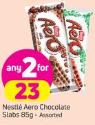 Nestle Aero Chocolate Slabs Assorted-2 x 85g