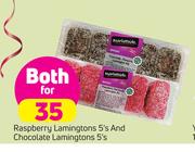 Raspberry Lamingtons 5's And Chocolate Lamingtons 5's-For Both