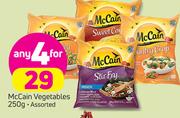 McCain Vegetables-4 x 250g