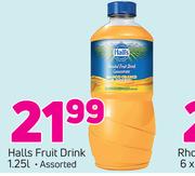 Halls Fruit Drink-1.25 Ltr