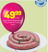 Egte Braai Boerewors-Per Kg