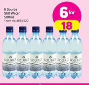 6 Source Still Water-6x500ml 