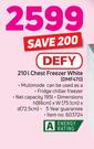 Defy 210L Chest Freezer White DMF470