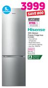 Hisense 359L Bottom Freezer Fridge Inox H359BI